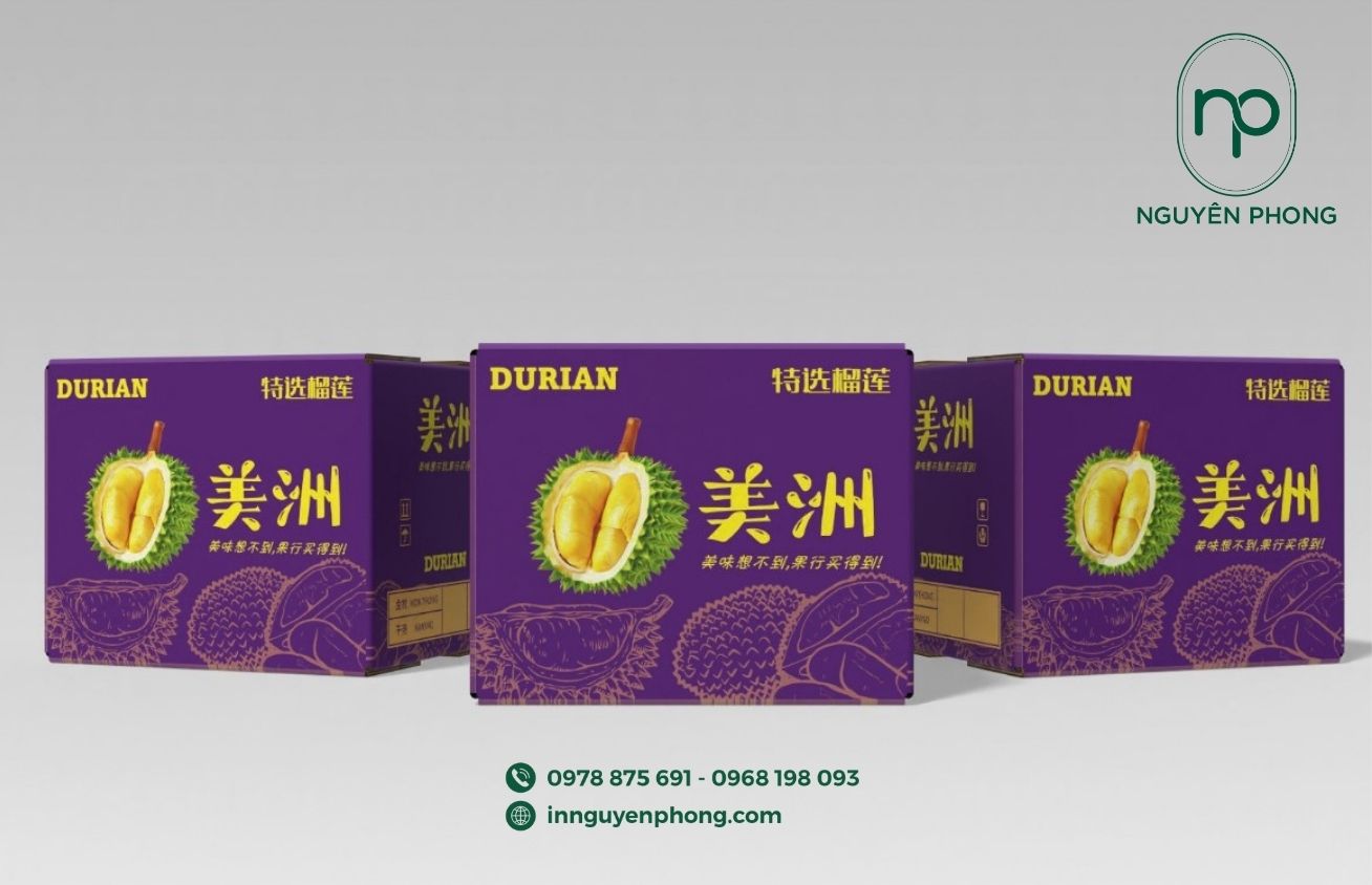 In thùng carton đựng sầu riêng tại TP.HCM nổi bật